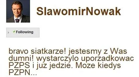 Nowak: Wystarczyło uporządkować PZPS!