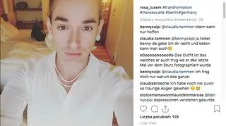 Daniel Kueblboeck w internecie dokumentował swoją "transformację" w kobietę