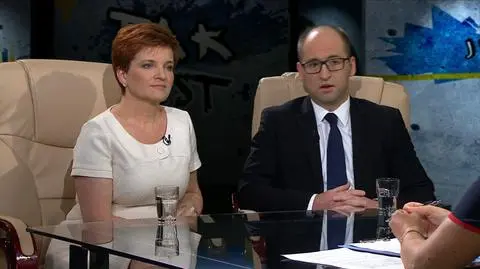 Urszula Augustyn i Adam Bielan w Tak jest