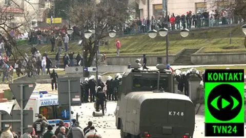 Zadyma na derbach Przemyśla (film: Pewe, fot. Przemyślanin)