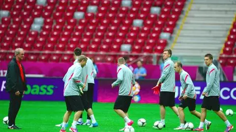 Trening Polaków na Stadionie Narodowym