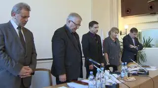 Minuta ciszy podczas Komisji Krajowej Solidarności 