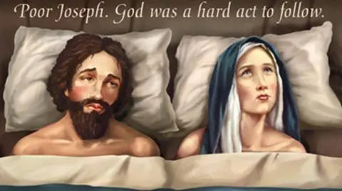 Św. Józef w łóżku z Maryją. Ciężko...