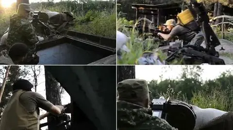 Ofensywa rebeliantów w Marjince w obwodzie donieckim 