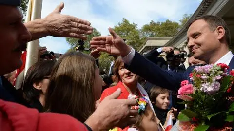 Prezydent Andrzej Duda spotkał się z Polonią w Parku McGolrick w Nowym Jorku