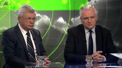 Andrzej Celiński i Jarosław Gowin w Faktach po Faktach w TVN24