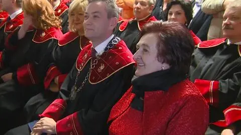 Robert Biedroń z matką 