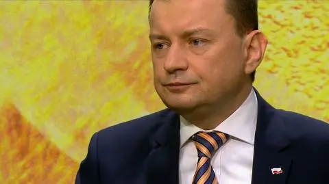 Mariusz Błaszczak był gościem programu "Piaskiem po oczach" 