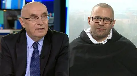 Marian Piłka i o. Paweł Gużyński w TVN24 