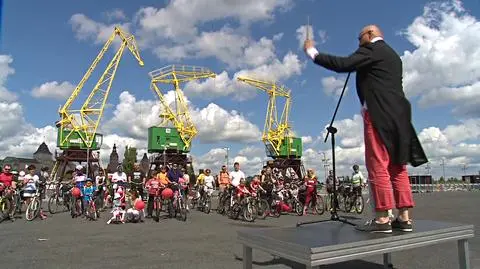 Szczecin: zagrali na dzwonkach rowerowych w Łasztowni