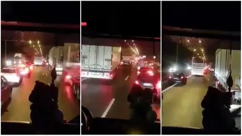 Wielkopolska: Strażacy na A2. Kierowcy blokują przejazd