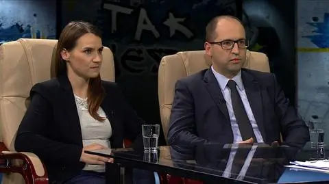 Agnieszka Pomaska i Adam Bielan w Tak jest