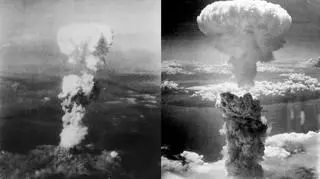 Amerykańskie bomby atomowe zrównały z ziemią Hiroszimę (lewe zdjęcie) i Nagasaki. Japończycy uczcili ofiary