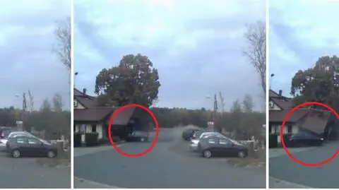 Łukomin: Auto wypadło z zakrętu i uderzyło w restaurację