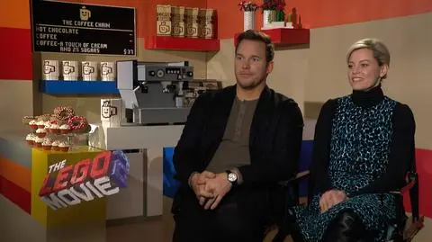 Chris Pratt i Elizabeth Banks w rozmowie z Anną Wendzikowską