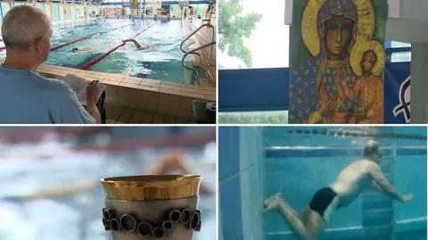 "Przepłyń kilometr dla Jezusa". Basenowa pielgrzymka w Pabianicach