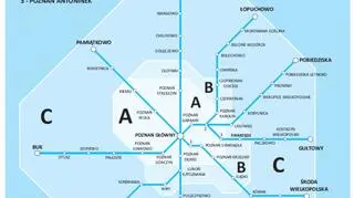 Strefy biletów na kolej