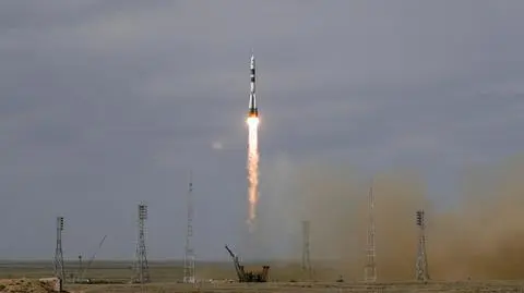 Start rakiety z kosmodromu Bajkonur. Na orbitę leci nowa załoga stacji ISS