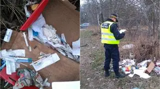 Wśród odpadów były ampułki z nieznanymi substancjami