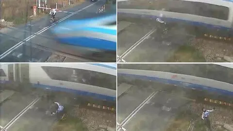 Rowerzysta wjechał w rozpędzone Pendolino