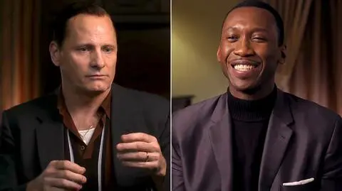 Viggo Mortensen i Mahershala Ali w rozmowie z Anną Wendzikowską