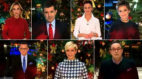 Dziennikarze stacji TVN24 złożyli widzom świąteczne życzenia