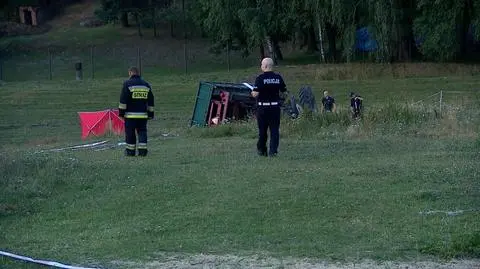 W wypadku ciągnika zginął mężczyzna, a jego wnuk trafił do szpitala