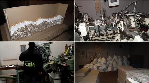Policjanci zlikwidowali nielegalną fabrykę papierosów