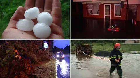 Oberwanie chmury i zalana hala produkcyjna. Burze nad zachodnią i południową Polską