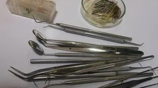 Mężczyzna miał sprzęt dentystyczny 