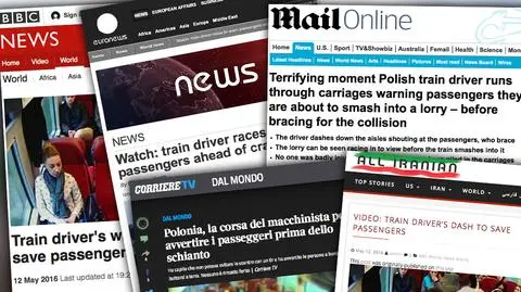 Polski maszynista bohaterem na całym świecie