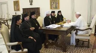 Franciszek i przedstawiciele ukraińskiego Kościoła grekokatolickiego