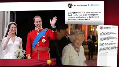 8. rocznica ślubu Kate i Williama: królowa Elżbieta II przyznała księżnej order