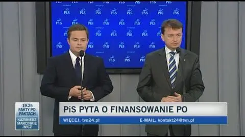 PiS pyta o finansowanie PO