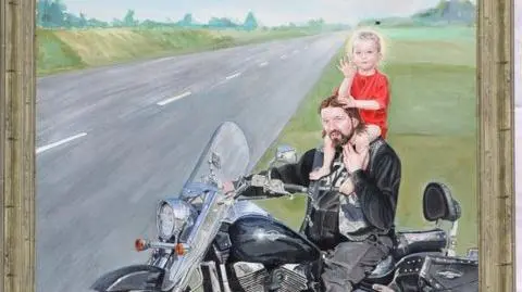 Święty Krzysztof na motorze