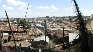 Slumsy na obrzeżach Nairobi