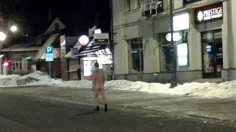 Nagi mężczyzna zatrzymany w Zakopanem