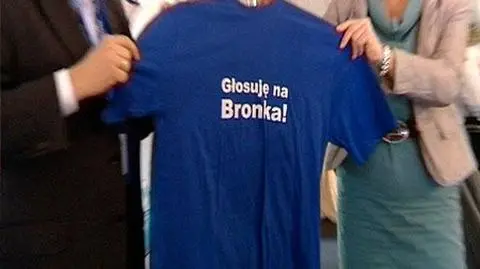 Grzywny za koszulki "Głosuję na Bronka"