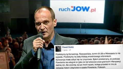 Ruch Kukiza. Termin konwencji przełożony