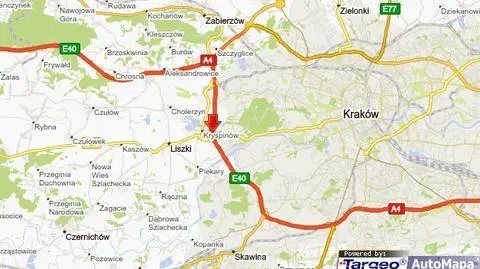 Trudny poranek na autostradzie.
4 kolizje, korek