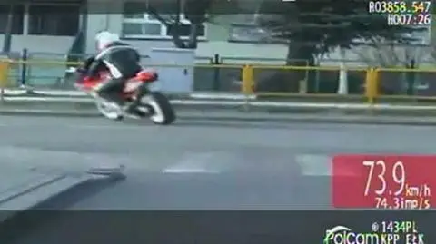 Pościg za motocyklistą w Ełku. Dostał 52 punkty i stracił prawo jazdy