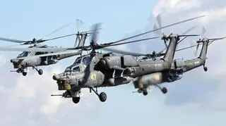 W ćwiczeniach biorą udział m.in. śmigłowce Mi-28N