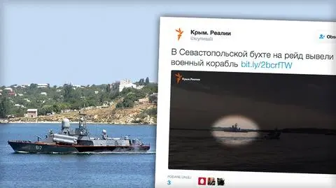 Aneksja Krymu. Rosyjska korweta w Zatoce Sewastopolskiej