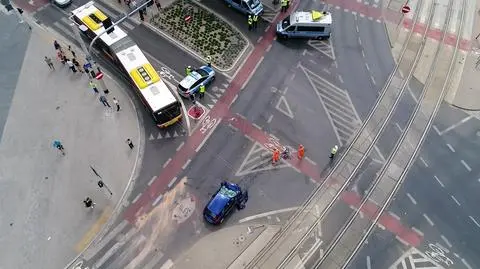 Wrocław. Wypadek w centrum. Są ranni