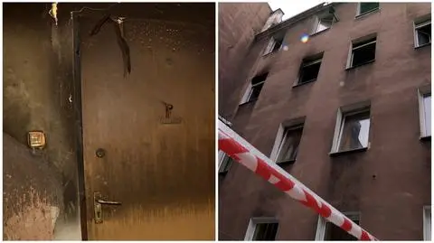 Szczecin: dzień po pożarze w kamienicy przy ulicy Małkowskiego
