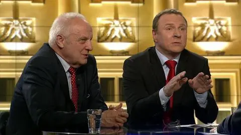 Stefan Niesiołowski i Jacek Kurski w Faktach po Faktach