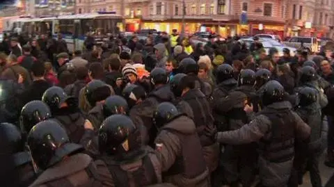 Starcia z policją w Rosji