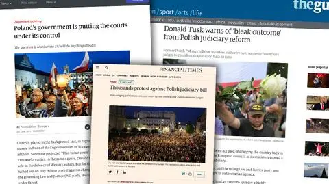 Brytyjska prasa o zmianach w polskim sądownictwie