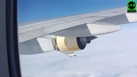Na pokładzie airbusa linii Air France leciał Polak. Pan Grzegorz wysłał zdjęcia silnika po awarii na Kontakt 24