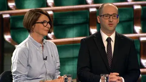 Julia Pitera i Adam Bielan byli gośćmi "Faktów po Faktach"